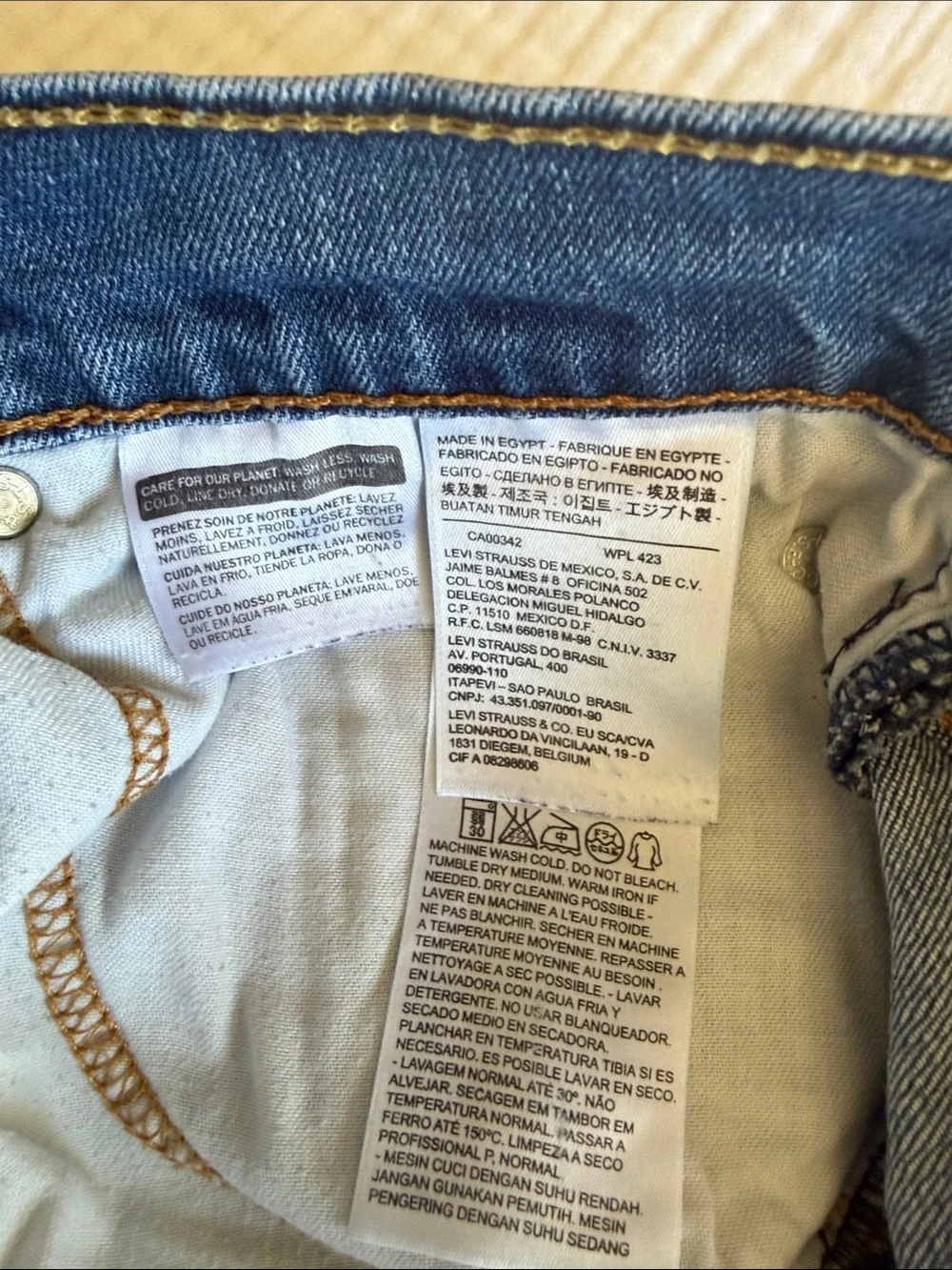 Levi's 511 Medium Blue Slim Straight Jeans